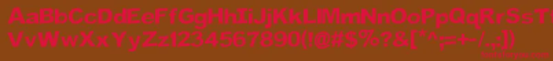 Flip Font – Red Fonts on Brown Background