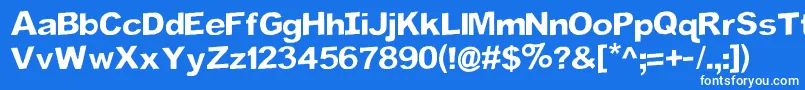 フォントFlip – 青い背景に白い文字