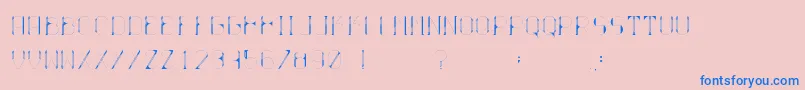 Ballo Font – Blue Fonts on Pink Background