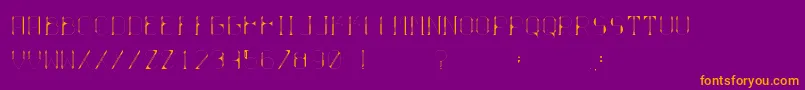 Ballo Font – Orange Fonts on Purple Background
