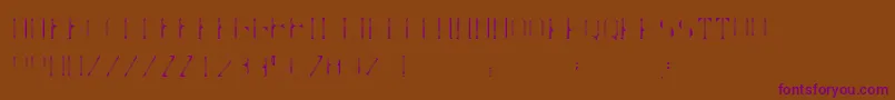 Ballo Font – Purple Fonts on Brown Background