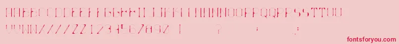 Ballo Font – Red Fonts on Pink Background
