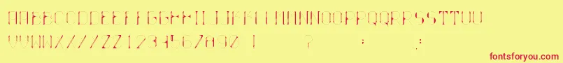 Ballo Font – Red Fonts on Yellow Background