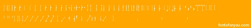 Ballo Font – White Fonts on Orange Background