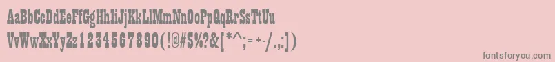 Шрифт Kenny – серые шрифты на розовом фоне