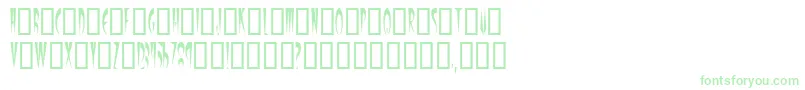 Kriskris Font – Green Fonts on White Background