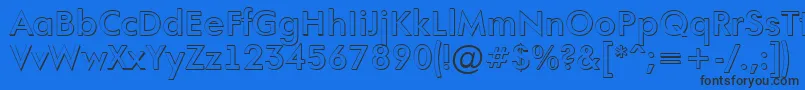 AFuturaortoshBold Font – Black Fonts on Blue Background