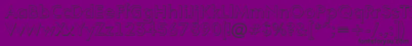 AFuturaortoshBold-fontti – mustat fontit violetilla taustalla