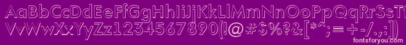 AFuturaortoshBold Font – Pink Fonts on Purple Background