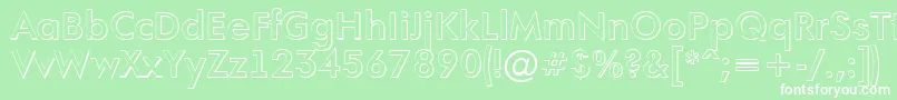 AFuturaortoshBold Font – White Fonts on Green Background