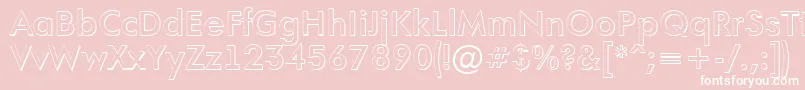 AFuturaortoshBold Font – White Fonts on Pink Background