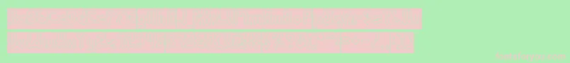 フォントAntiqueRetroHollowInverse – 緑の背景にピンクのフォント