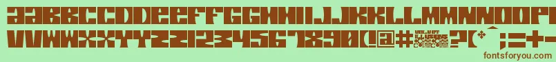 Velvetillusions Font – Brown Fonts on Green Background