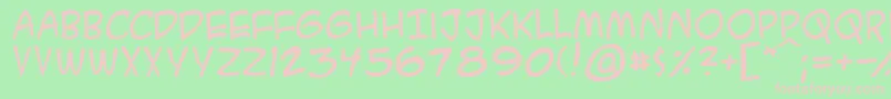 A.C.M.E.SecretAgent Font – Pink Fonts on Green Background