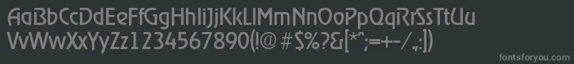Шрифт RagtimeRegular – серые шрифты на чёрном фоне