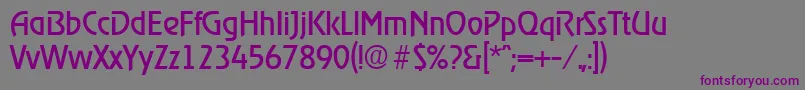 RagtimeRegular-Schriftart – Violette Schriften auf grauem Hintergrund