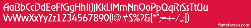 Подробнее о шрифте RagtimeRegular Шрифт RagtimeRegular – белые шрифты на красном фоне
