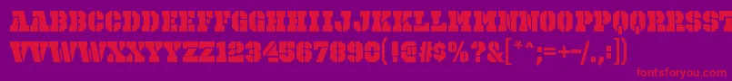 Saiba mais sobre a fonte OctinprisonblRegular Fonte OctinprisonblRegular – fontes vermelhas em um fundo violeta