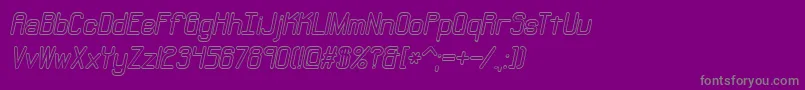 Neuralol Font – Gray Fonts on Purple Background