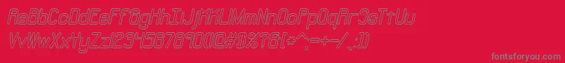 More about Neuralol Font Neuralol Font – Gray Fonts on Red Background