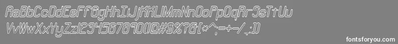 フォントNeuralol – 灰色の背景に白い文字