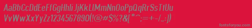 Giveahootbkextobl Font – Gray Fonts on Red Background