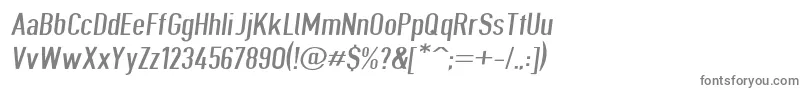 Giveahootbkextobl-fontti – harmaat kirjasimet valkoisella taustalla