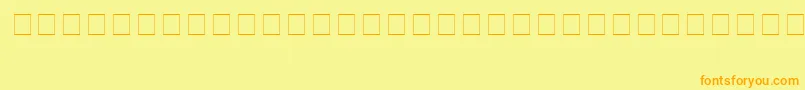 Gaeil1 Font – Orange Fonts on Yellow Background