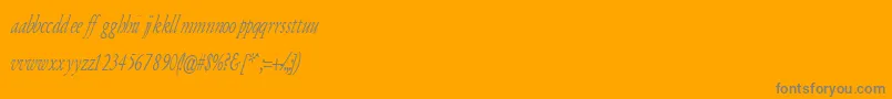 Armydi Font – Gray Fonts on Orange Background
