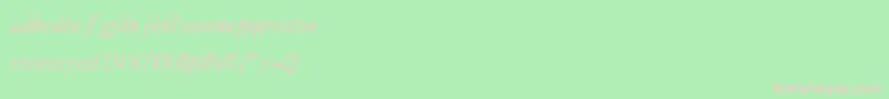 フォントArmydi – 緑の背景にピンクのフォント