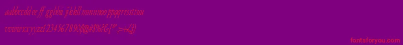 フォントArmydi – 紫の背景に赤い文字