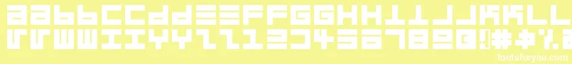 EppsEvansBlack Font – White Fonts on Yellow Background