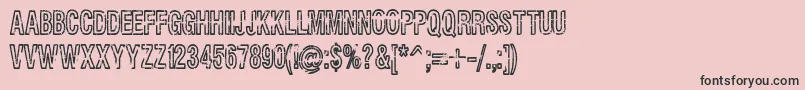Rueckwarzsalto Font – Black Fonts on Pink Background