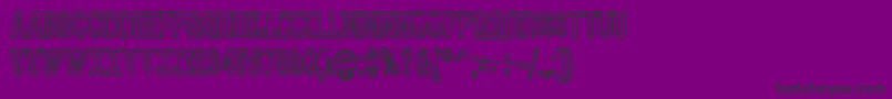 Rueckwarzsalto Font – Black Fonts on Purple Background