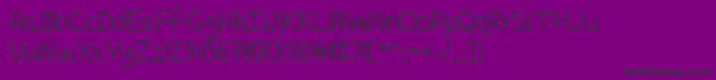 ForAPessimistImPrettyOptimisticTtf Font – Black Fonts on Purple Background