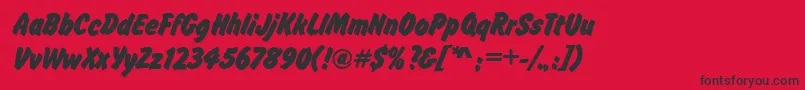 fuente FalconPosterBold – Fuentes Negras Sobre Fondo Rojo