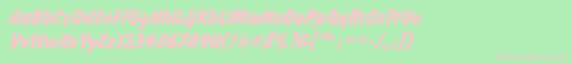 FalconPosterBold Font – Pink Fonts on Green Background