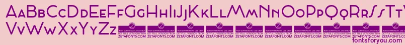 Cocosignummaiuscoletto Font – Purple Fonts on Pink Background