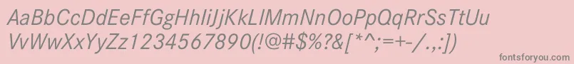 En savoir plus sur la police CorporateSW10Italic Police CorporateSW10Italic – polices grises sur fond rose