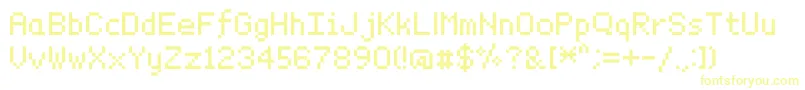 Graphicpixel-fontti – keltaiset fontit