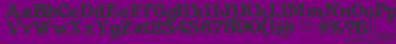 CrazyHarold Font – Black Fonts on Purple Background