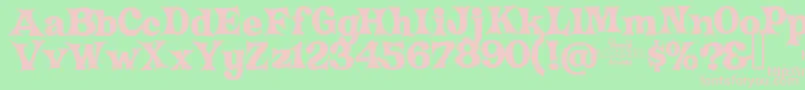 Шрифт CrazyHarold – розовые шрифты на зелёном фоне