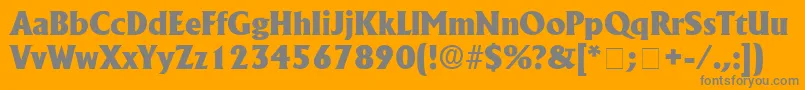 Police AnkuraSsi – polices grises sur fond orange