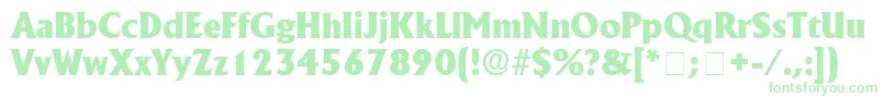 AnkuraSsi Font – Green Fonts on White Background