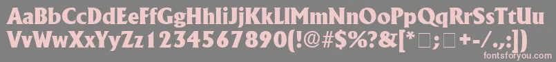 AnkuraSsi Font – Pink Fonts on Gray Background