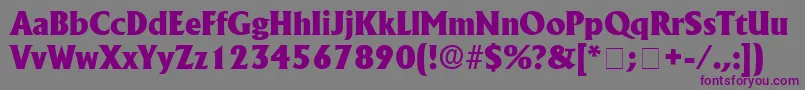 AnkuraSsi Font – Purple Fonts on Gray Background