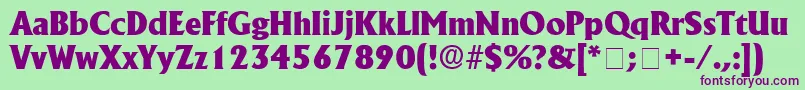 AnkuraSsi Font – Purple Fonts on Green Background