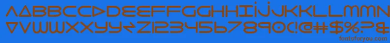 Police 8thelementb – polices brunes sur fond bleu