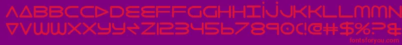 8thelementb Font – Red Fonts on Purple Background