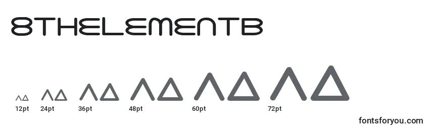 Размеры шрифта 8thelementb